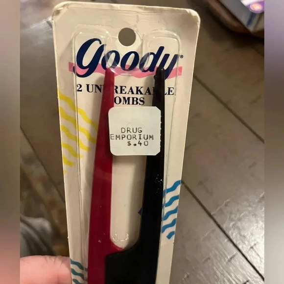 Goody Unbreakable Dressing Combs New Made In USA VINTAGE 1989 Set Of 2 - Picture 3 of 6